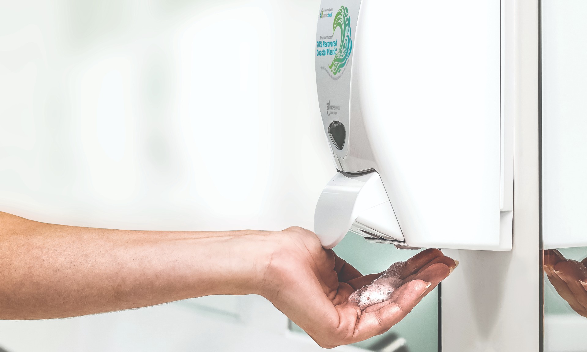 SC Johnson Professional launches new washroom soap dispenser made from 70% recovered coastal plastic