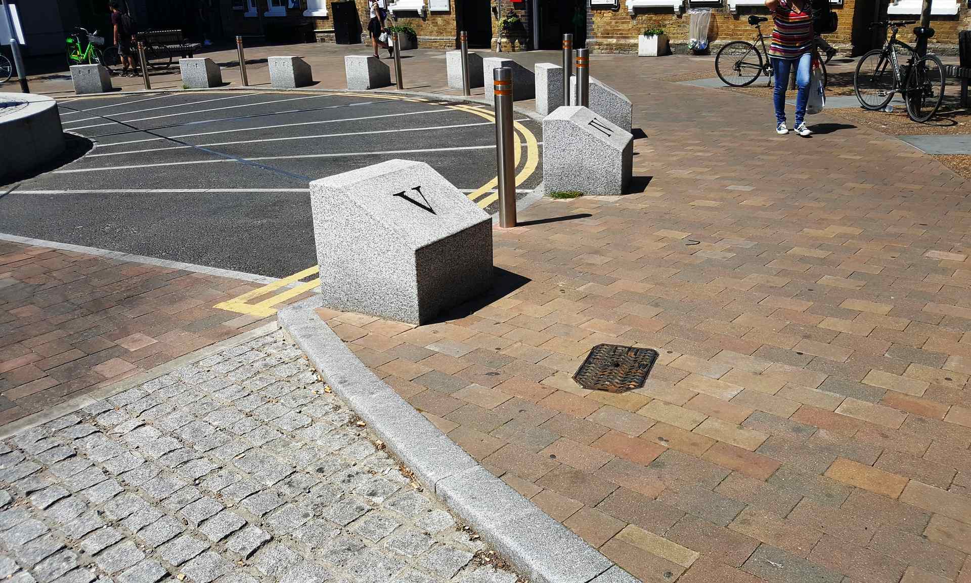 Charcon transforms London station with engraved slabs and unique sundial