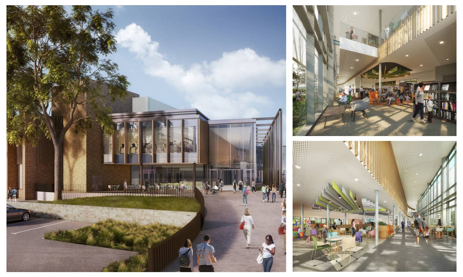 Leisure meets learning in new designs for Morpeth community hub
