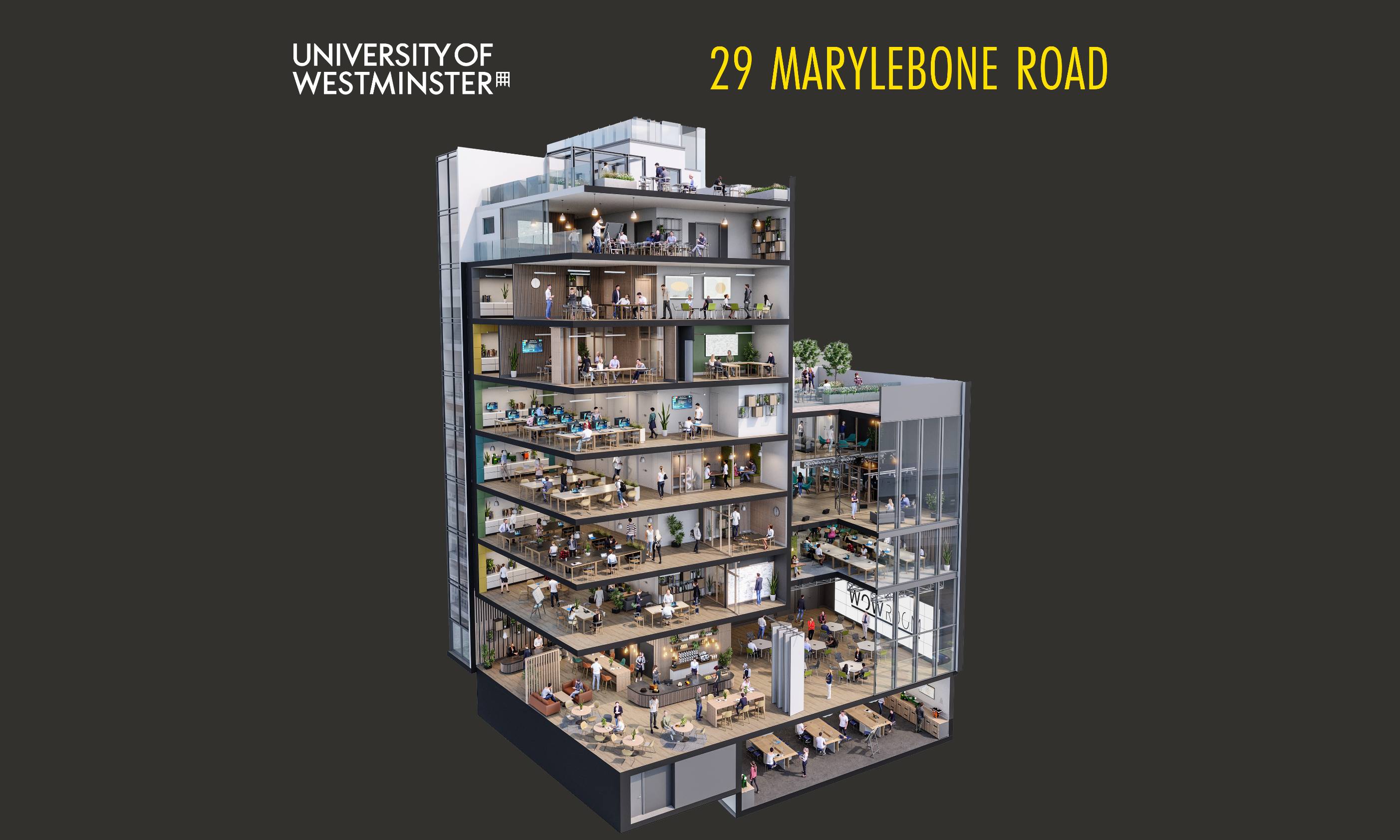 Office for Students grants £5.8m for University of Westminster towards employability spaces at 29 Marylebone Road