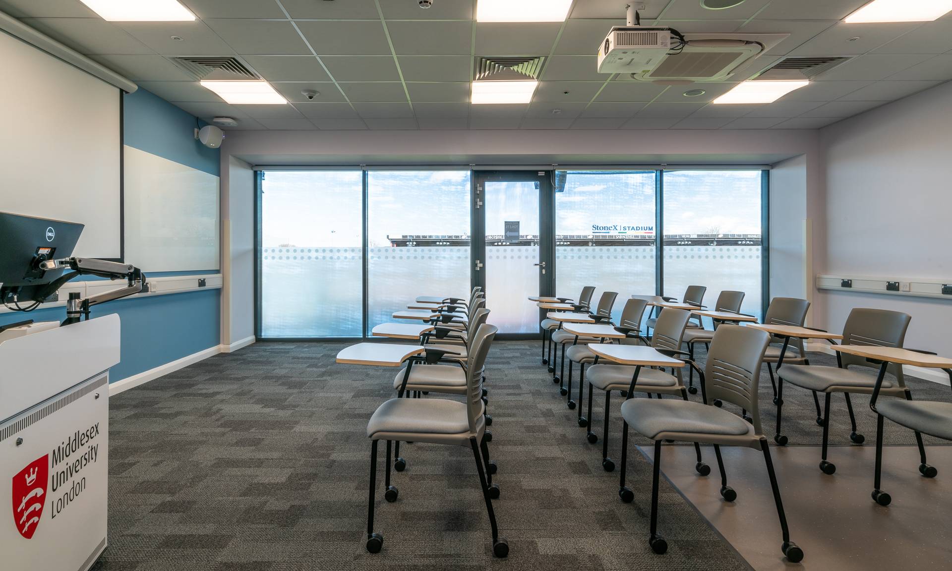 KI’s Strive chairs provide stylish and practical seating solution for Middlesex University at the StoneX Stadium