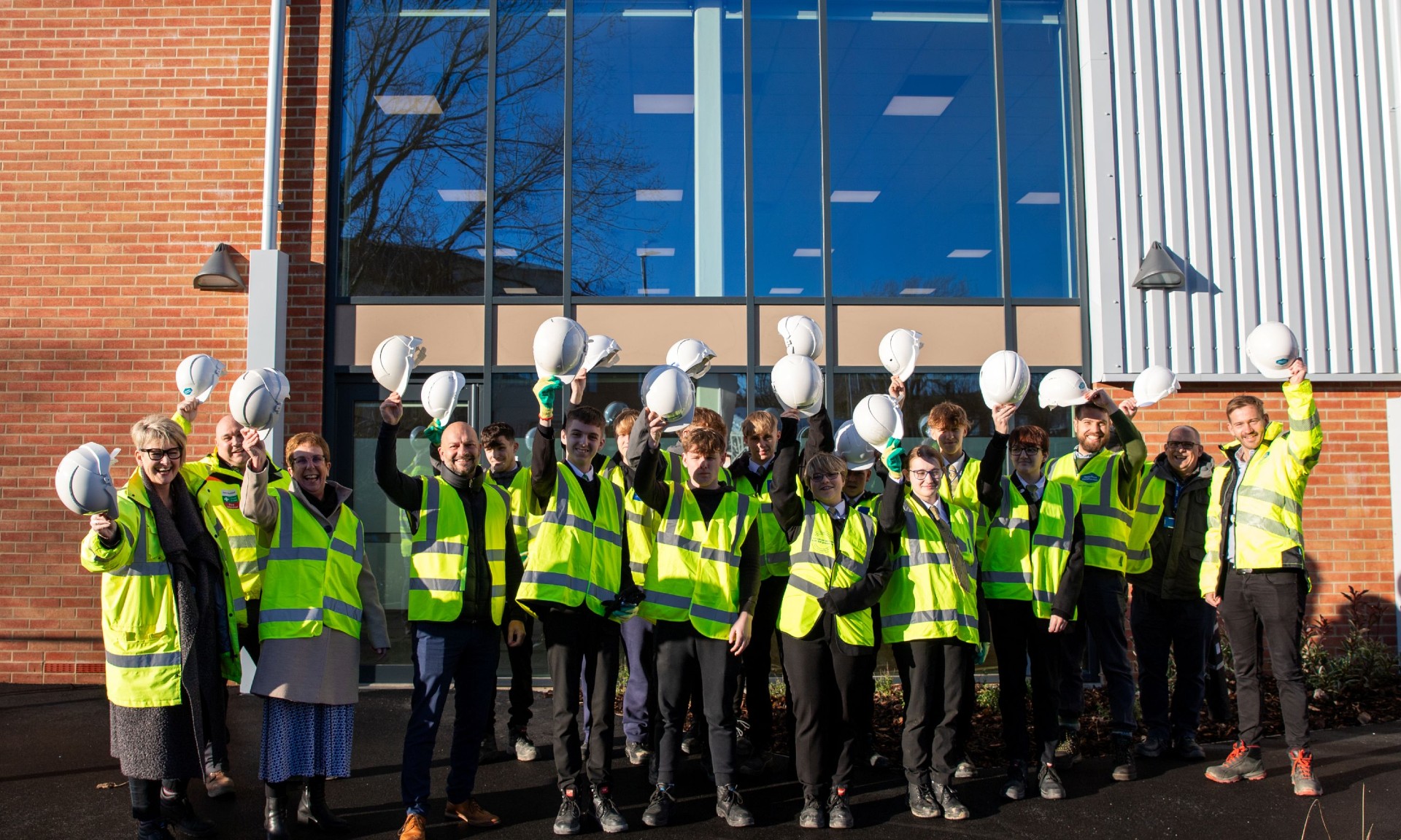 Students officially open new sports hall at Minsthorpe Community College