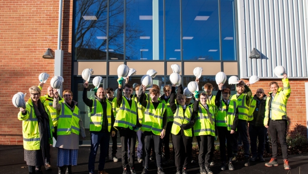Students officially open new sports hall at Minsthorpe Community College