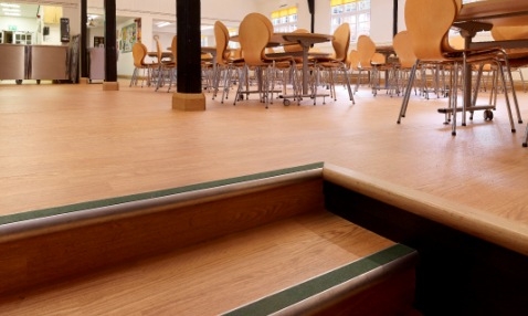 Letchworth School installs traditional wood-look safety flooring